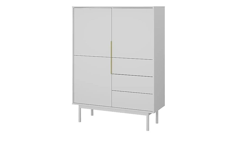 Highboard  Vinchio ¦ weiß ¦ Maße (cm): B: 104 H: 139,5 T: 39.0 Kommoden & S günstig online kaufen