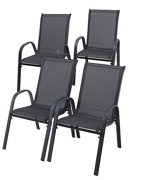 ONDIS24 Gartenstuhl Gartenstuhl Stapelstuhl Manor, Metallgestell (anthrazit günstig online kaufen