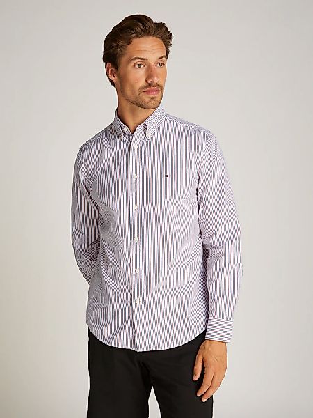 Tommy Hilfiger Langarmhemd "FLEX POPLIN CLASSIC STP Regular Fit SHIRT" mit günstig online kaufen