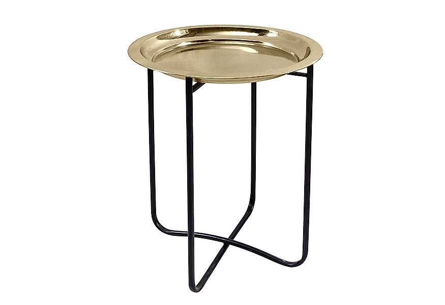 riess-ambiente Beistelltisch CASABLANCA 50cm messing gold / schwarz · Wohnz günstig online kaufen