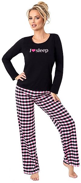Donna Schlafanzug Sleep (Set, 2 tlg., 2-teilig) Damen Pyjama lang 2-teilig günstig online kaufen