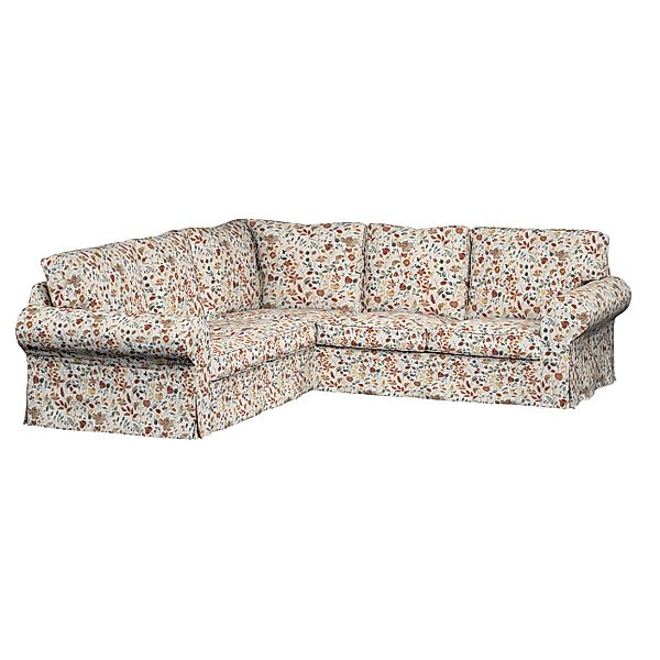 Bezug für Ektorp Ecksofa, orange-grün, Sofahusse für Ektorp Ecksofa, Cosy H günstig online kaufen