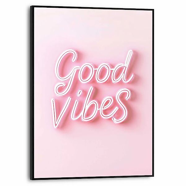 Reinders Poster "Good Vibes", Teenager Zimmer - Rosa - MDF - Sprüche - 30x4 günstig online kaufen