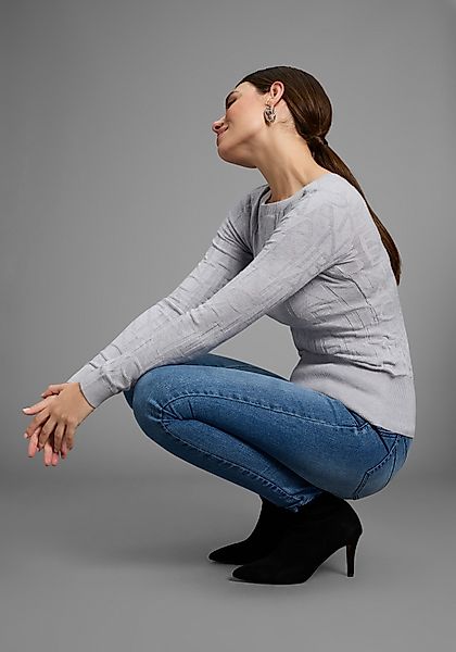 Bruno Banani Strickpullover mit Marken-Strickmuster - günstig online kaufen