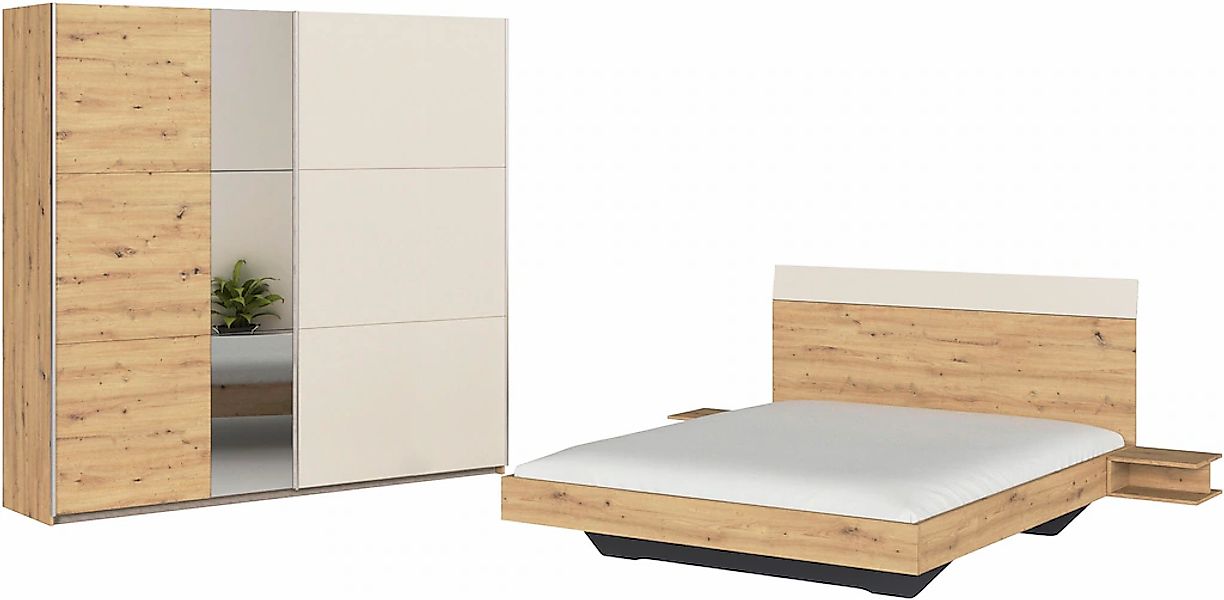 rauch Schlafzimmer-Set Monza, mit Schwebetürenschrank Breite 218 cm, Bettan günstig online kaufen