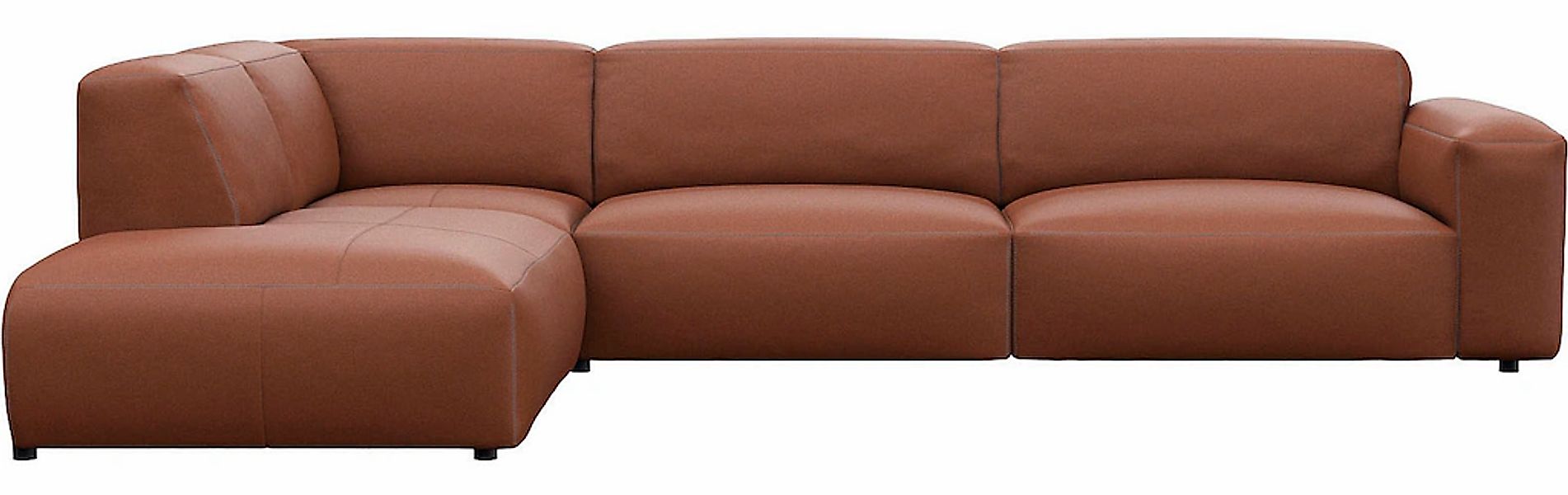 FLEXLUX Ecksofa "Lucera, super bequem durch hochwertigen Sitzaufbau mit Kal günstig online kaufen