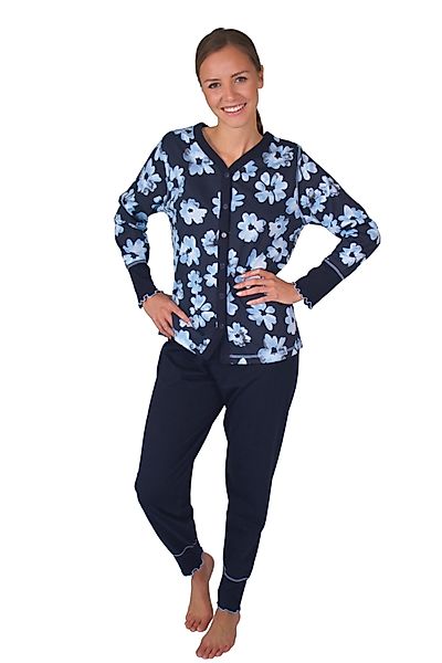 Consult-Tex Pyjama Damen Pyjama Schlafanzug DW311blau günstig online kaufen