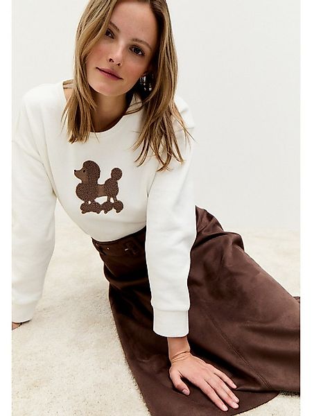 MORE&MORE Sweatshirt flauschiges Sweatshirt Pudel günstig online kaufen
