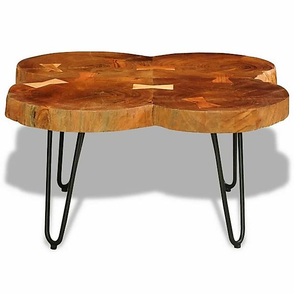 vidaXL Couchtisch 35 cm 4 Baumscheiben Massivholz günstig online kaufen