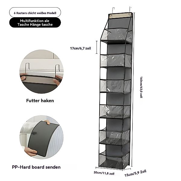 PODOFO Hängeregal Handtaschen Organizer Hängend, 6-Taschen günstig online kaufen