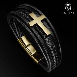 UNIQAL.de Lederarmband HEAVEN – Kreuzarmband aus günstig online kaufen