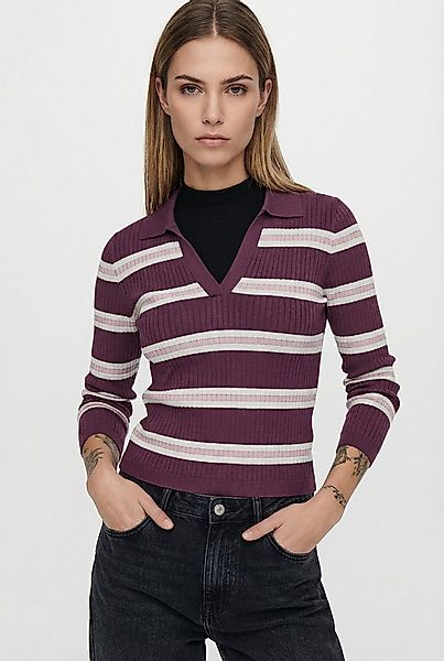 ONLY Polokragenpullover ONLKAYA LIFE LS STRIPE POLO NOOS KNT günstig online kaufen