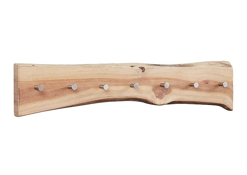 Massivmoebel24 Wandgarderobe (Garderobenleiste Akazie 70x5x10 natur günstig online kaufen