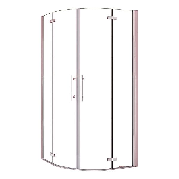 AICA Runddusche Faltbar Duschkabine 80x80x195cm Viertelkreis Duschabtrennun günstig online kaufen