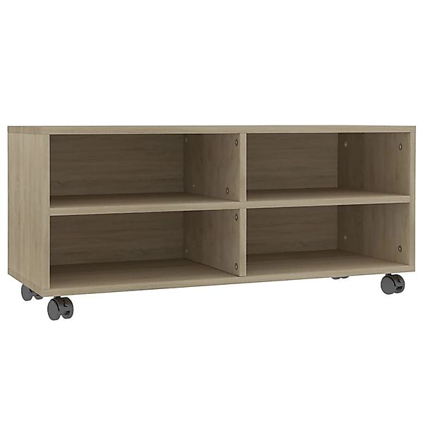 Tv-schrank Mit Rollen Sonoma-eiche 90×35×35 Cm Spanplatte günstig online kaufen