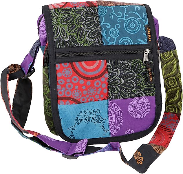 Guru-Shop Schultertasche Ethno Schultertasche, Patchwork Nepaltasche günstig online kaufen