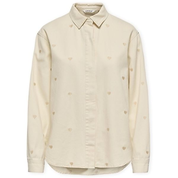 Only  Blusen Vera Heart Shirt - Ecru günstig online kaufen