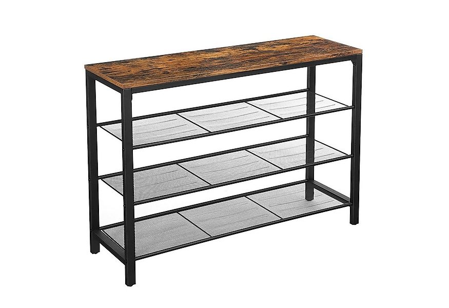 VASAGLE Schuhregal Schuhschrank, Schuhablagen, Metallgestell, Höhe 72-152cm günstig online kaufen