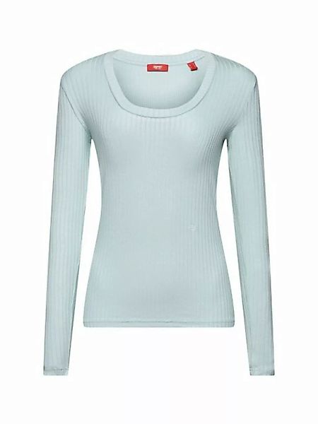 Esprit Collection Langarmshirt Top aus Rippstrick und Jersey (1-tlg) günstig online kaufen