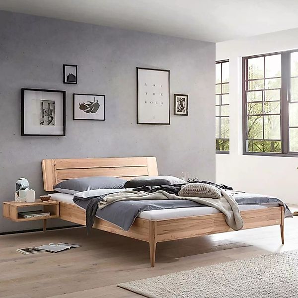 Bett Wildbuche 140x200 cm aus Massivholz modernem Design günstig online kaufen