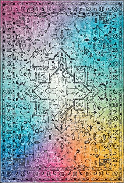TaraCarpet Teppich Kurzflorteppich TaraCarpet Rainbow Oriental günstig online kaufen