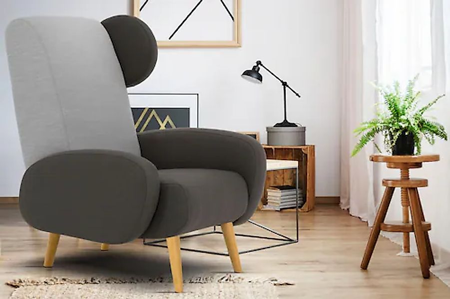 Home affaire Sessel »Gox Ohrensessel«, in außergewöhnlicher stylischer Opti günstig online kaufen