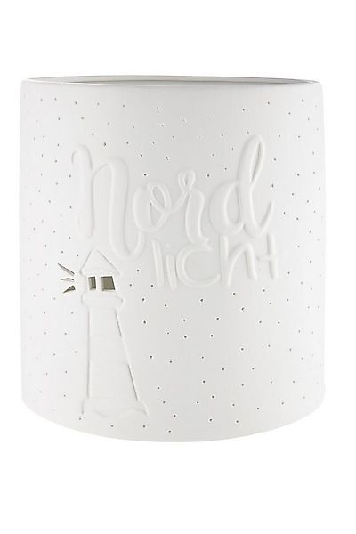 GILDE Tischleuchte GILDE Lampe Nordlicht - weiß - H. 20,5cm x B. 17cm günstig online kaufen