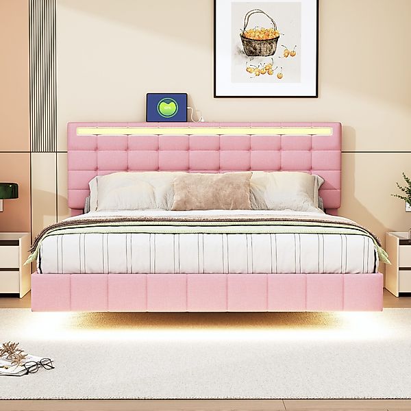 STILVORA Polsterbett 160x200 Bettgestell mit Matratze,Jugendbett günstig online kaufen
