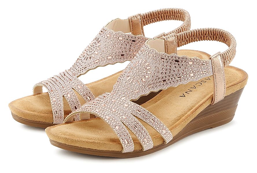 LASCANA Sandalette "Sommerschuh", Sandale, Sommerschuh mit Glitzerdetails u günstig online kaufen
