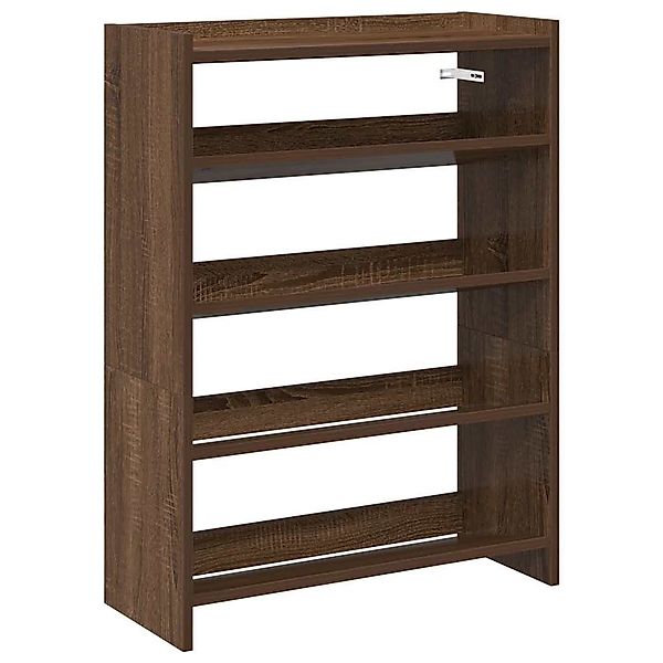 vidaXL Schuhregal Schuhregal Braun Eichen-Optik 60x25x81 günstig online kaufen