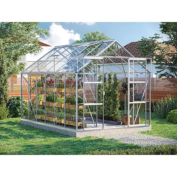 Vitavia Gewächshaus Uranus 9900 Alu blank 9,9 m² günstig online kaufen