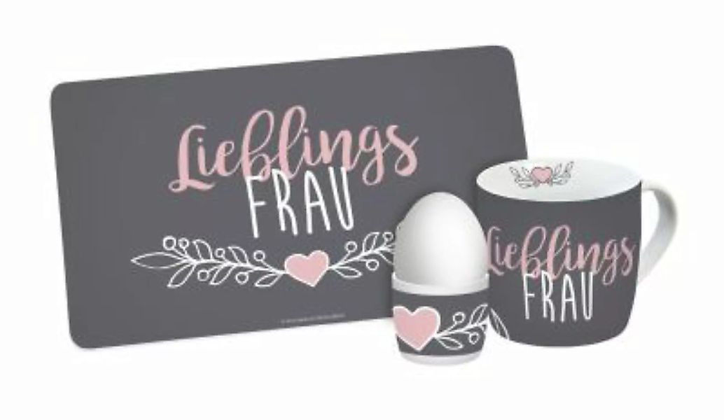 Geda Labels Frühstücksset Lieblingsfrau 3-teilig Frühstückssets bunt günstig online kaufen