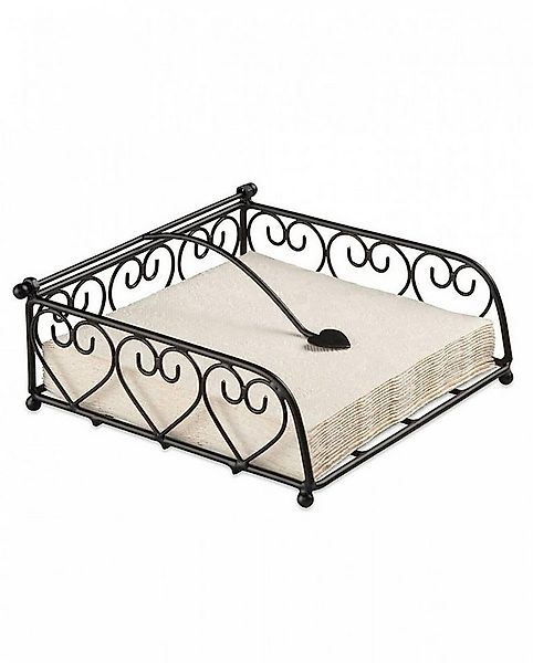 Horror-Shop Dekofigur Servietten Halter mit Herz Design Verzierung günstig online kaufen