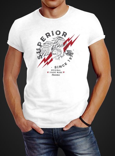 Neverless Print-Shirt Herren T-Shirt Superior Eagle günstig online kaufen