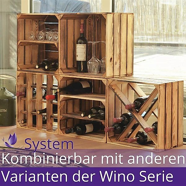 CHICCIE Weinregal Wino Flaschenregal aus Holz günstig online kaufen