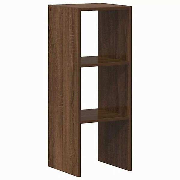 vidaXL Fächerschrank Bücherregal Stapelbar Braun Eichen-Optik 30x30x80 cm ( günstig online kaufen