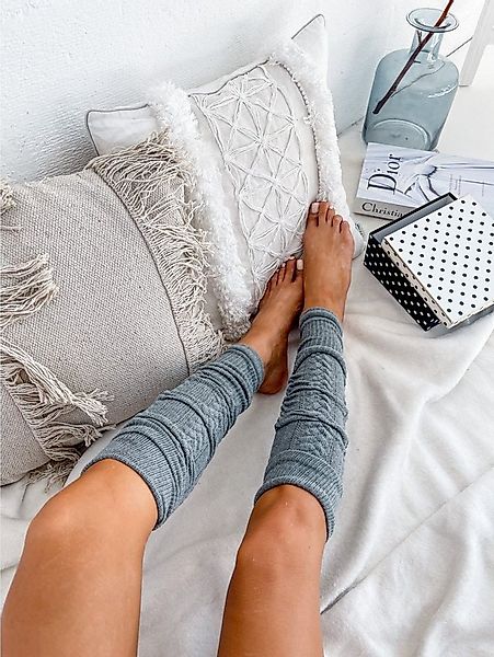 Lycille Beinstulpen 1 Paar Beinstulpen für Frauen mit Zopfmuster aus Baumwo günstig online kaufen