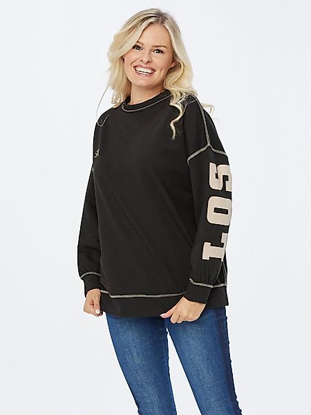 Sarah Kern Langarmshirt Sweatshirt figurumspielend mit günstig online kaufen