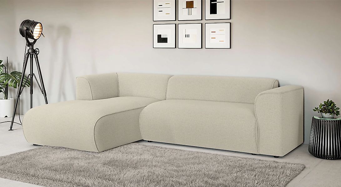 Home affaire Ecksofa "MERID L-Form (257 cm), zeitlos & stilvolles Design," günstig online kaufen