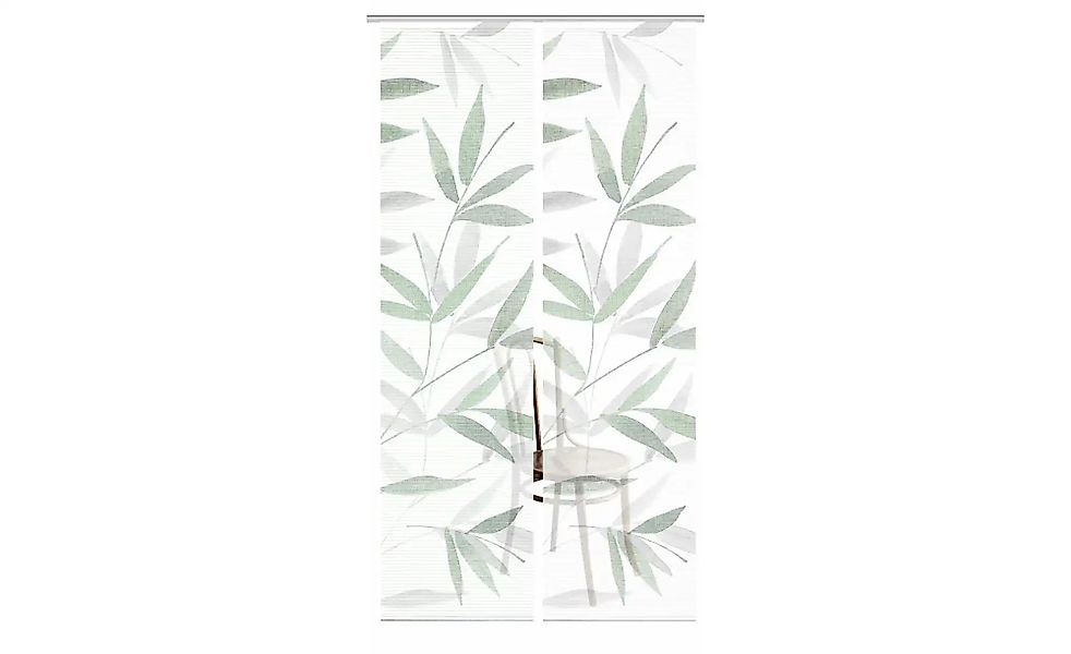 HOME in green Schiebevorhang   ¦ grün ¦ Synthetik ¦ Maße (cm): B: 60 H: 245 günstig online kaufen