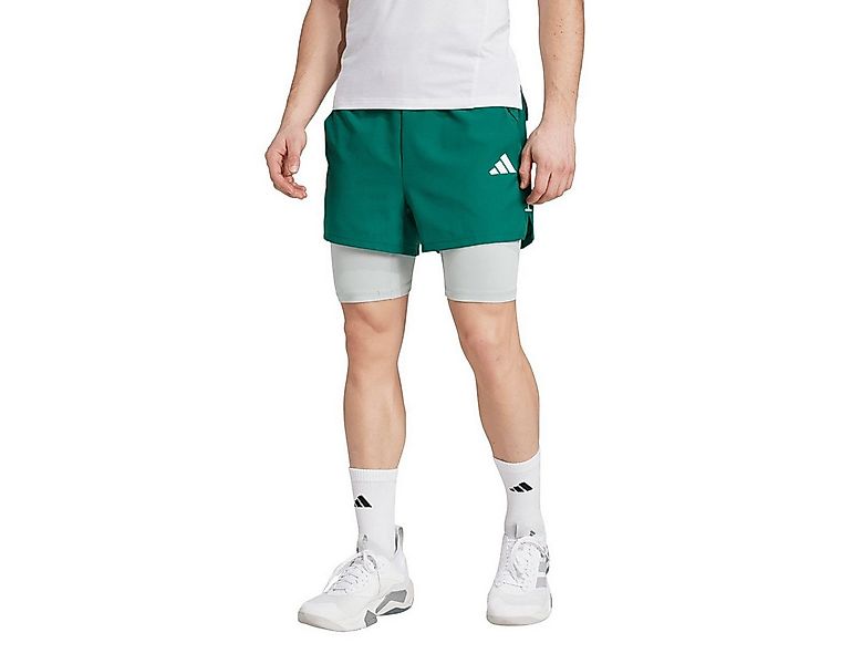 adidas Performance Trainingshose Gym+ Climacool 2in1 (Short+Tight) grün Her günstig online kaufen