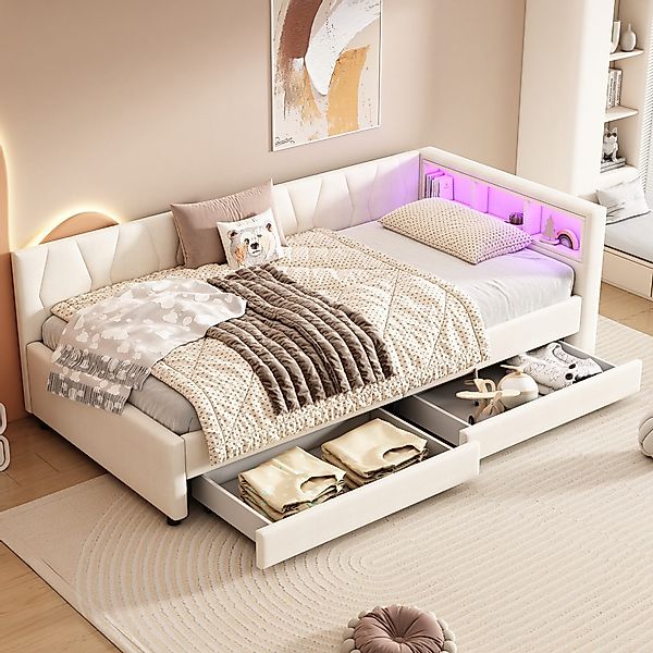 HAUSS SPOLE Schlafsofa 90x200cm mit Ablagefach, günstig online kaufen