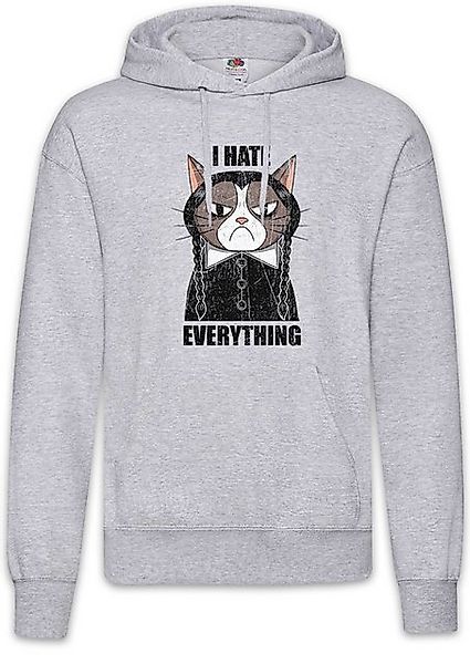 Urban Backwoods Hoodie I Hate Everything Cat Herren Hoodie Cat Cats Katze W günstig online kaufen