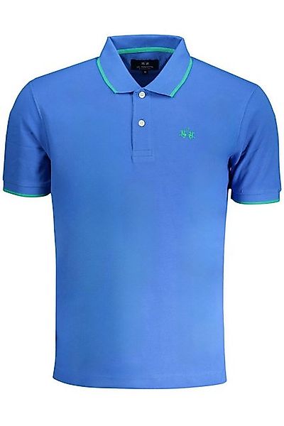 La Martina Poloshirt Blaues Herren-Kurzarm-Poloshirt: Stilvolle günstig online kaufen
