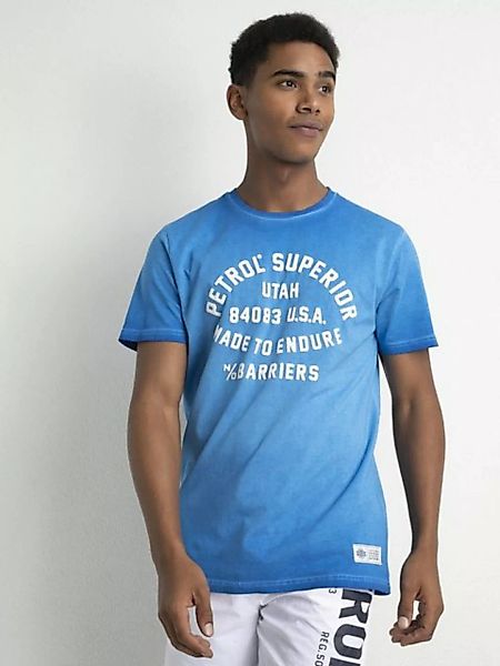 Petrol Industries T-Shirt Shirt T-Shirt Classic Print mit Rundhalsausschnit günstig online kaufen