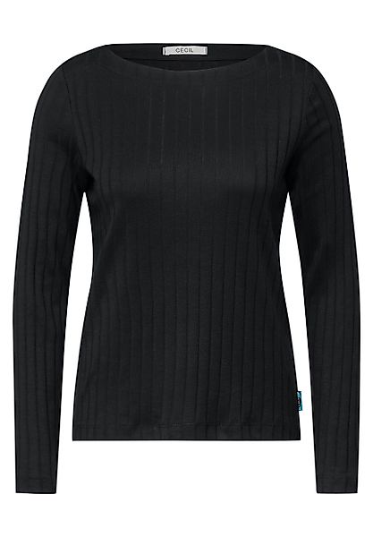 CECIL T-Shirt TOS Solid Rib Basic günstig online kaufen