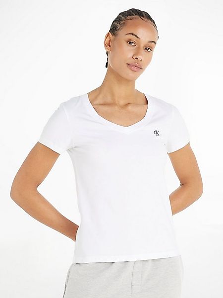 Calvin Klein Jeans V-Shirt CK EMBROIDERY STRETCH V-NECK (1-tlg) mit kleiner günstig online kaufen
