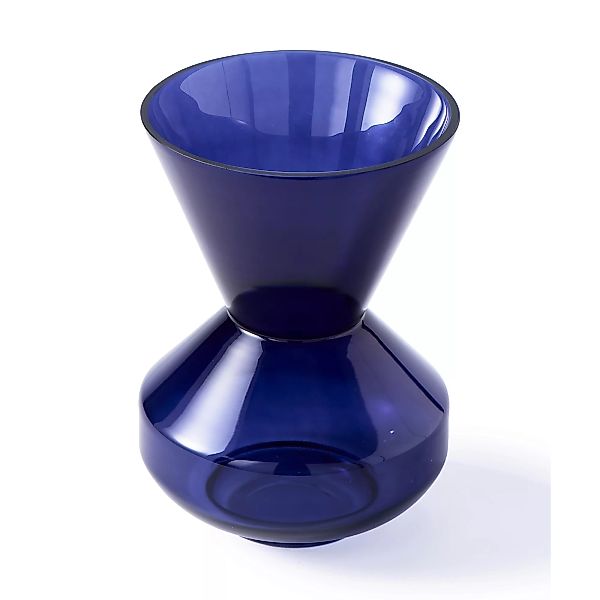 pols potten - Thick Neck Vase - blau/H 40cm / Ø 27,5cm günstig online kaufen