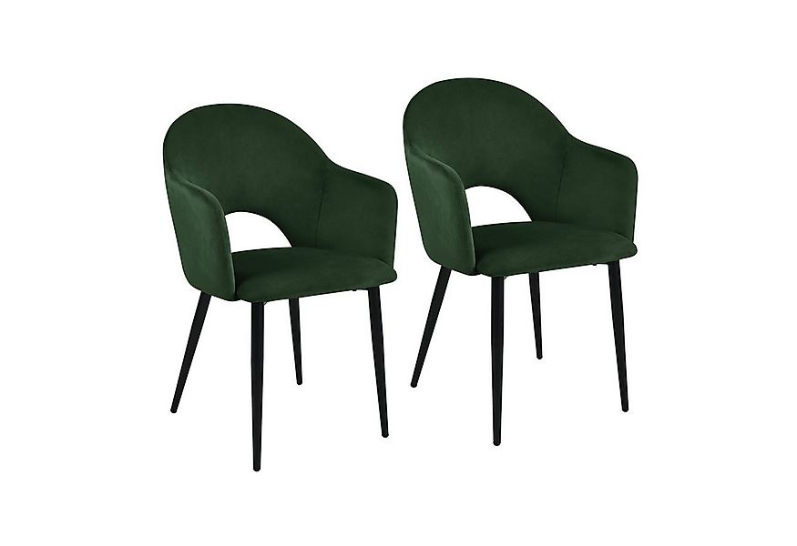 SVITA Esszimmerstuhl HAILEY (2er-Set), Küchenstühle, mit Armlehnen, Metallb günstig online kaufen