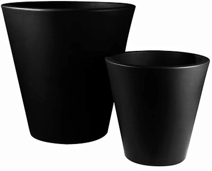 Blumentopf New Pot plastikmaterial schwarz H 70 cm - Serralunga - Schwarz günstig online kaufen